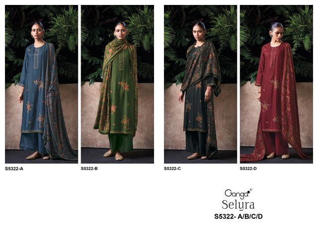 Ganga selyra 5322 wholesale dress materials online india